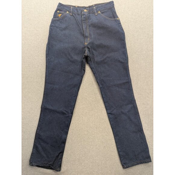 Vintage Wrangler Jeans Womens 16 Blue Denim Made in USA No Fault High Rise 90s - Picture 1 of 14